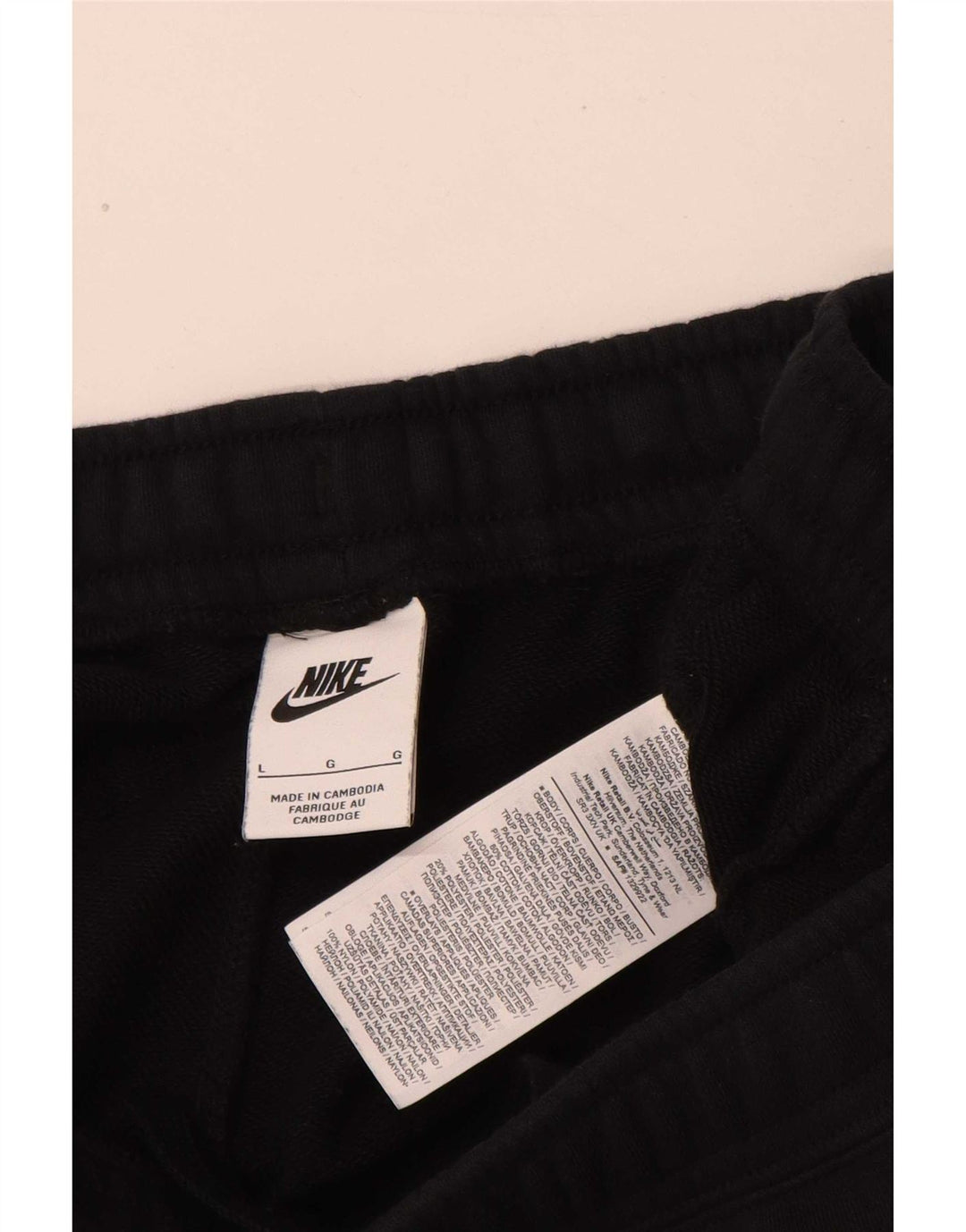 Pantaloni scurți sport grafic Nike pentru bărbați, mari, negru, bumbac