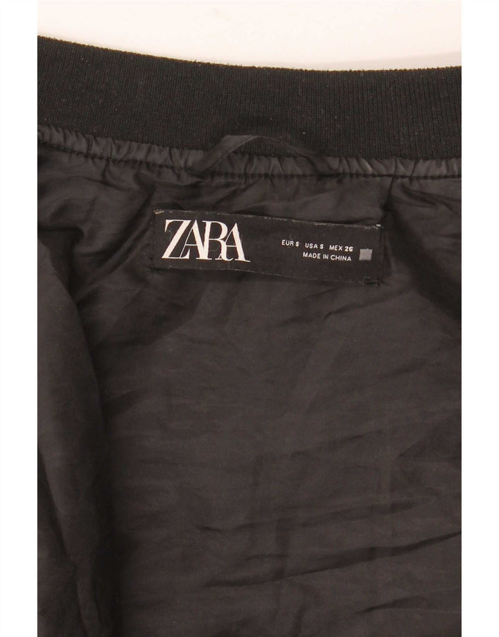 Jachetă matlasată supradimensionată pentru femei Zara UK 10 Small Black