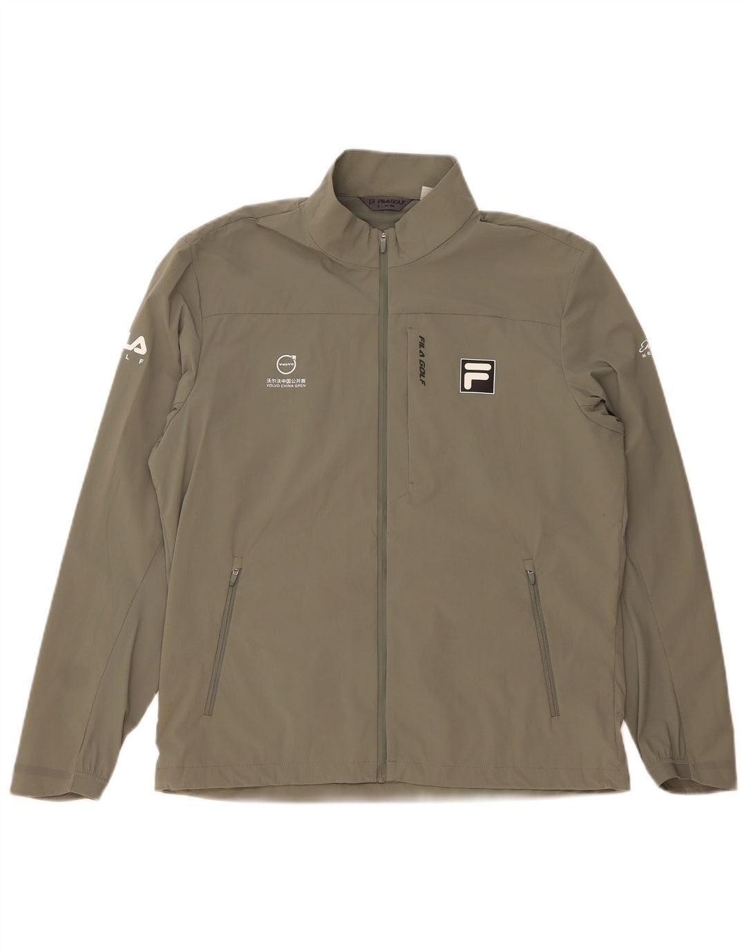 Jachetă de trening Fila Regular Fit pentru femei UK 18 XL Kaki