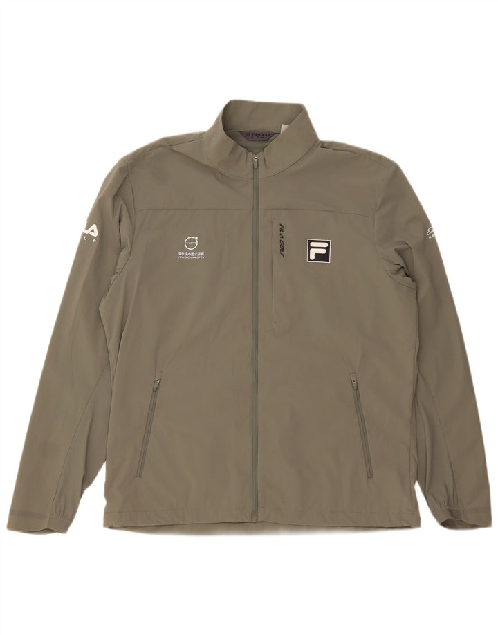 Jachetă de trening Fila Regular Fit pentru femei UK 18 XL Kaki