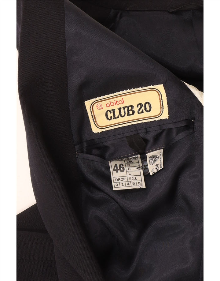 Jachetă pentru bărbați Abital cu 2 nasturi IT 46 Lână bleumarin mică