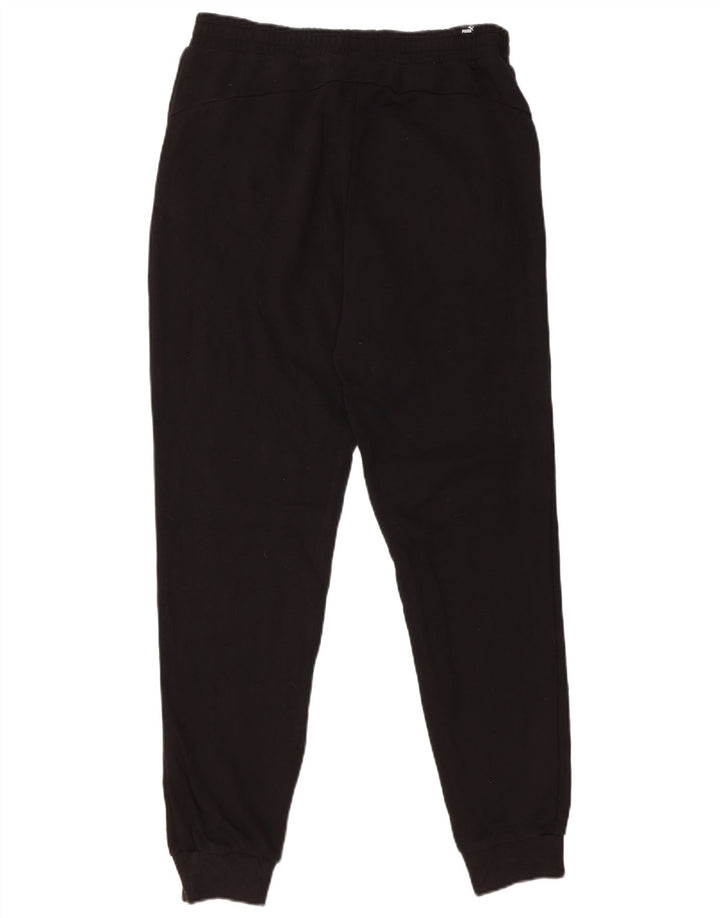 Pantaloni de trening grafic PUMA pentru bărbați Pantaloni de jogging, bumbac mediu negru