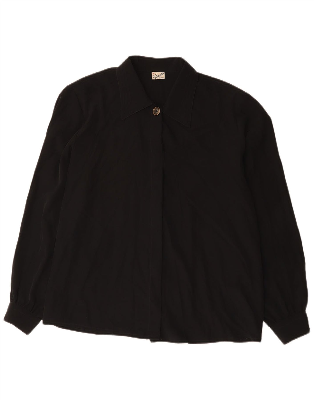 Bluză cămașă pentru femei Primavera Firenze UK 18 XL Poliester negru