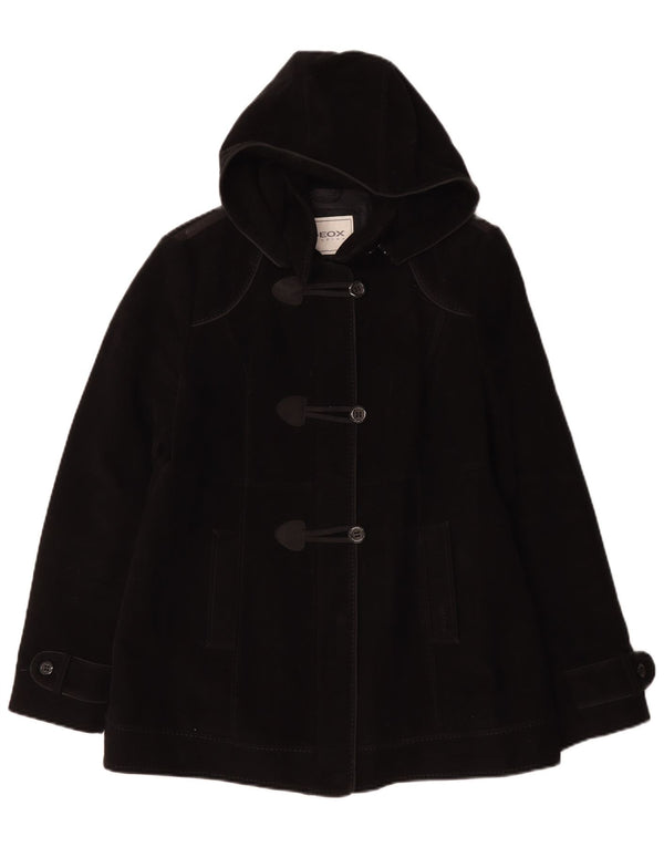 GEOX Respira Duffle Coat UK 12 bumbac mediu negru