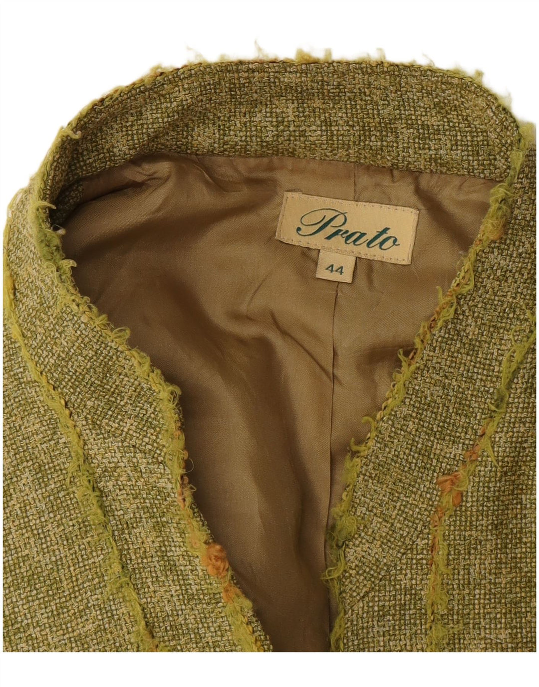 Jachetă Prato pentru femei cu 3 nasturi IT 44 Medium Khaki Flecked
