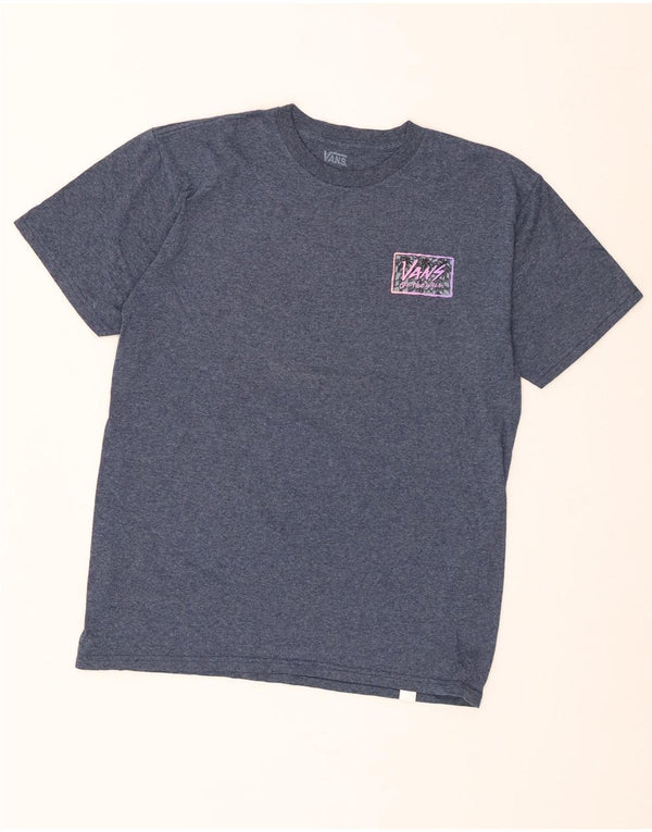 Tricou grafic pentru bărbați Vans Top Medium Blue Flecked