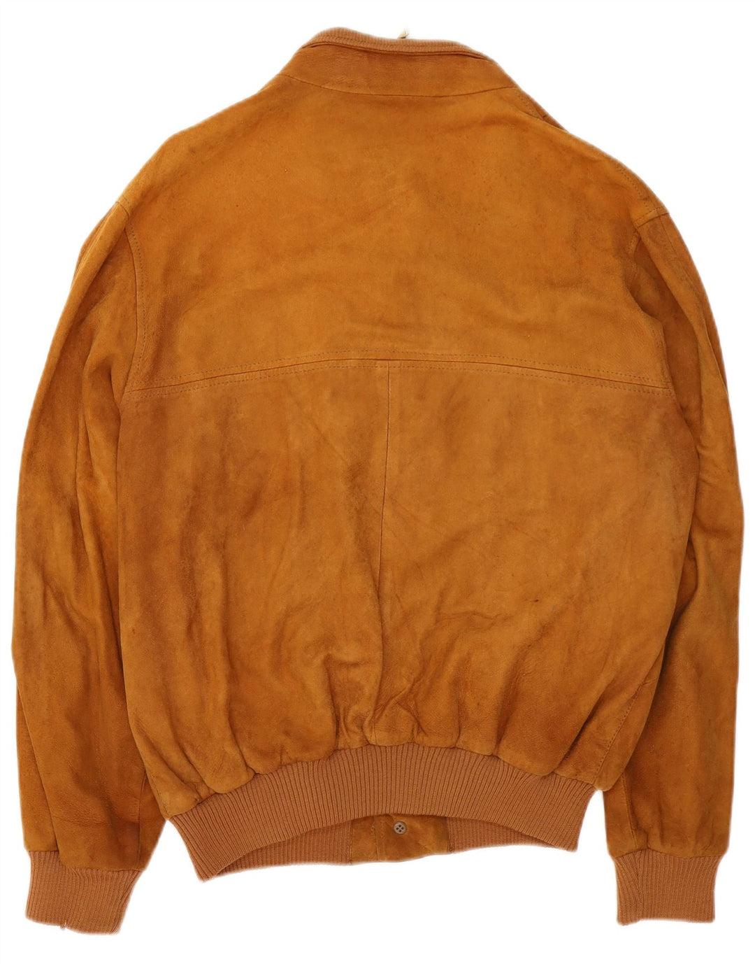 Bomber vintage pentru bărbați din piele intoarsa UK 40 mare, maro, din piele