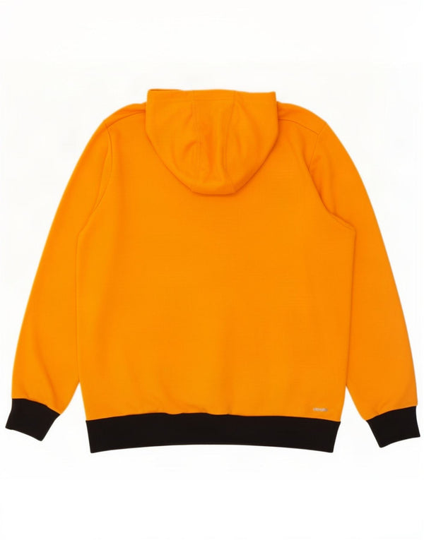 Pulover Adidas Climalite Graphic Zip Hoodie pentru bărbați 2XL Orange Colorblock