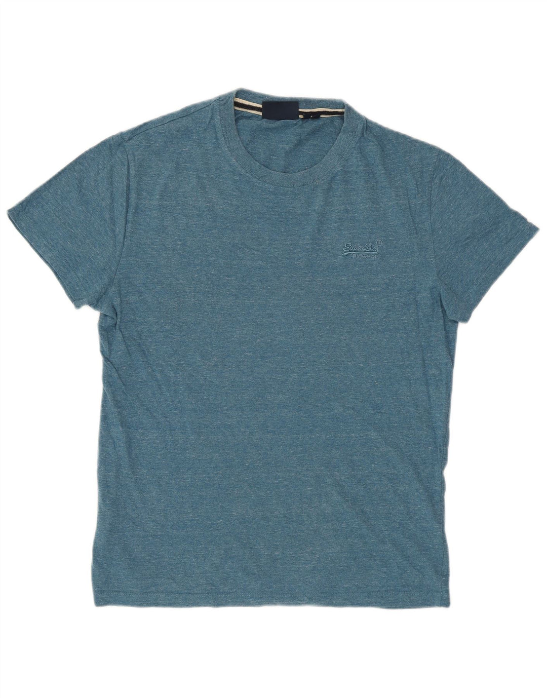 SUPERDRY tricou pentru bărbați Top mic albastru bumbac cu pete