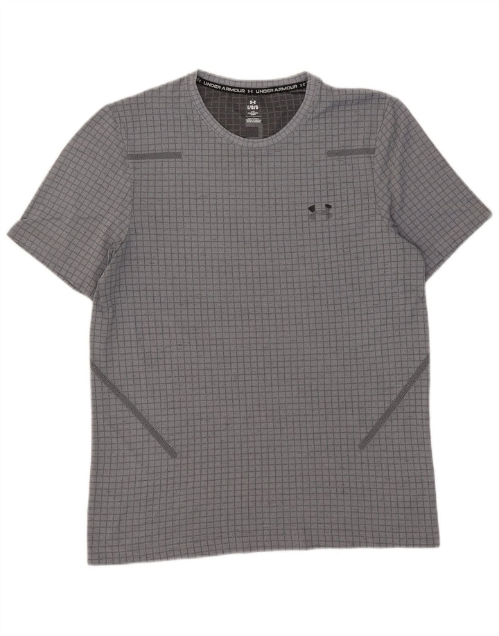 Tricou Under Armour pentru bărbați Top Large Grey Check