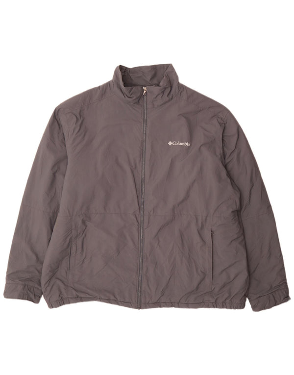 Jachetă de vânt pentru bărbați Columbia UK 44 2XL nailon gri