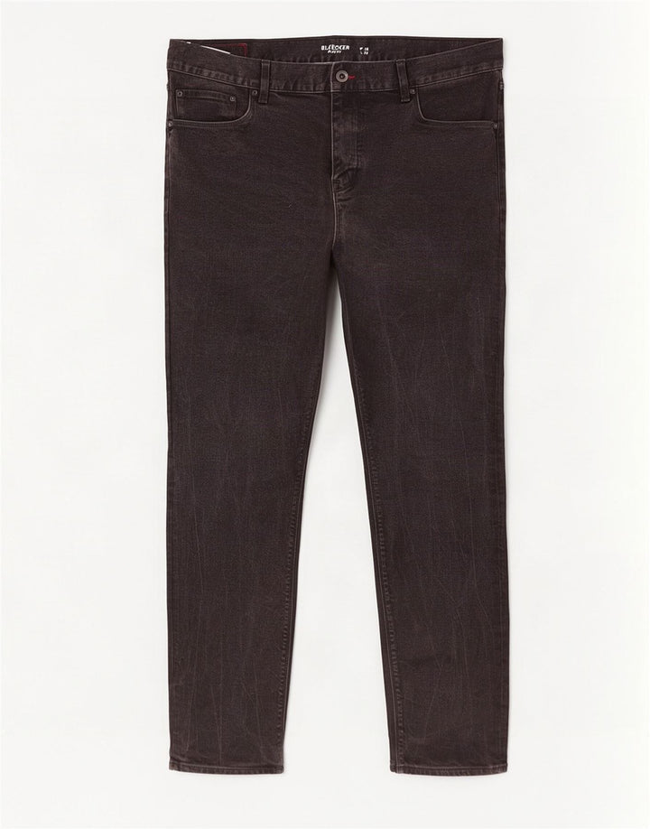Blugi Tommy Hilfiger Bleecker Slim pentru bărbați W40 L32 bumbac negru