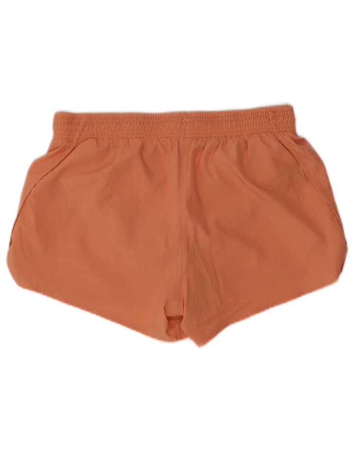 Pantaloni scurți sport Nike Dri Fit pentru femei UK 14 Poliester portocaliu mediu