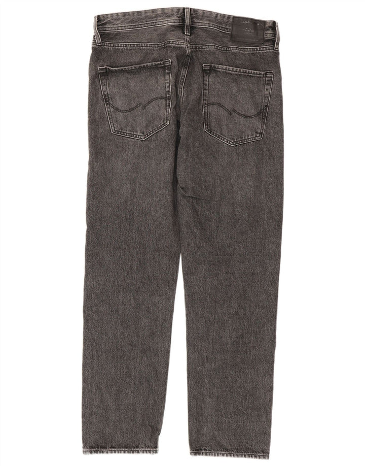 Blugi drepți pentru bărbați Jack & Jones W32 L32 bumbac gri