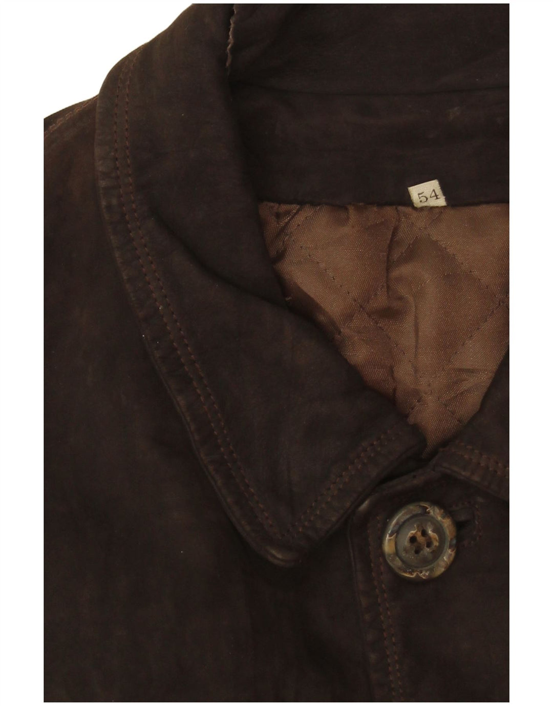 Jachetă din piele vintage pentru bărbați IT 54 2XL din piele maro