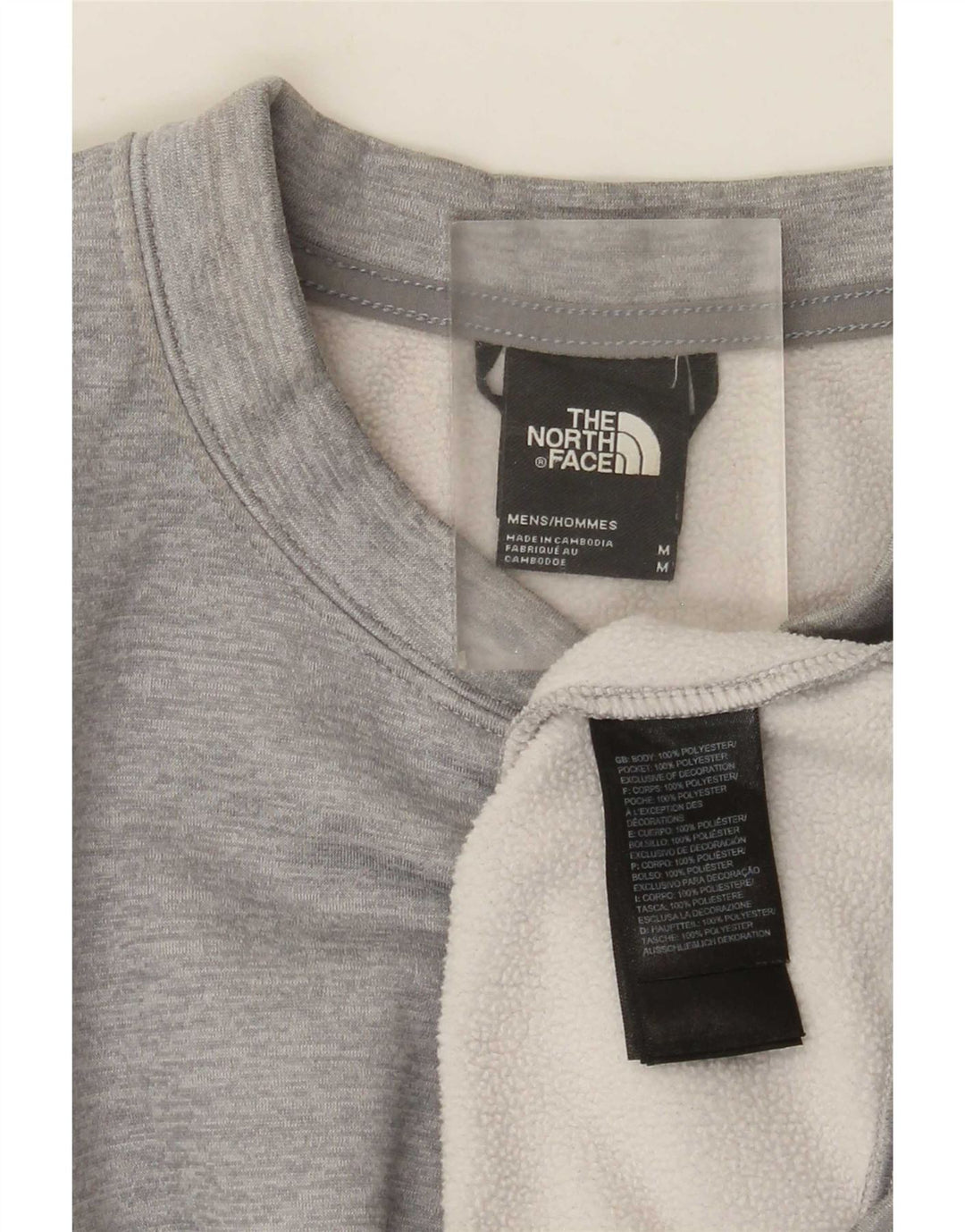 Pulover pentru bărbați The North Face, poliester cu pături gri mediu