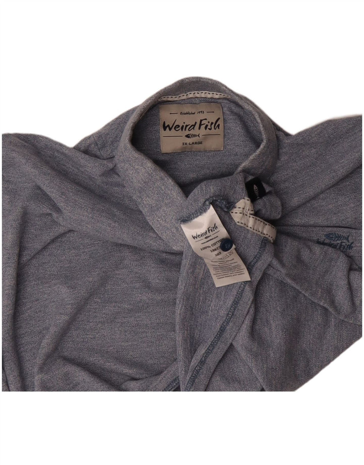 WEIRD FISH tricou polo pentru bărbați 2XL bumbac albastru