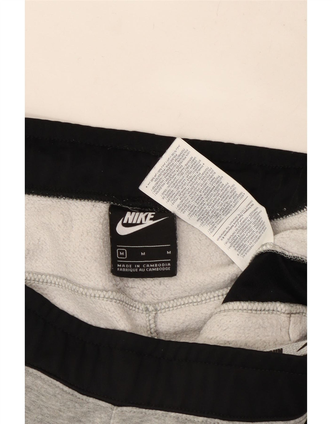 Pantaloni de trening pentru bărbați Nike Pantaloni de jogging, gri mediu, bumbac color bloc