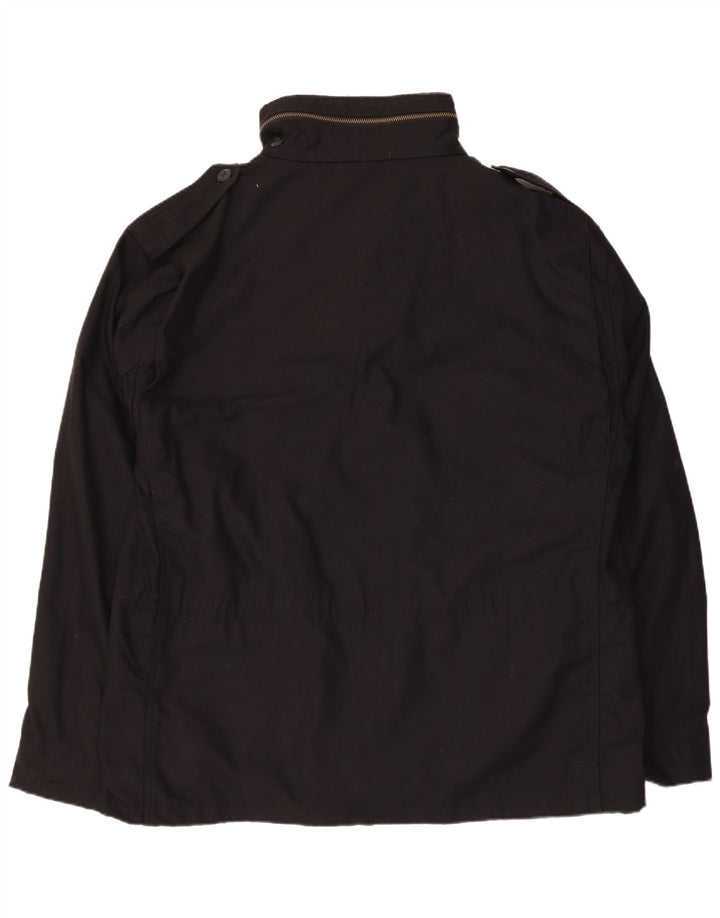 Jachetă vintage pentru bărbați, UK 44 2XL, poliester negru