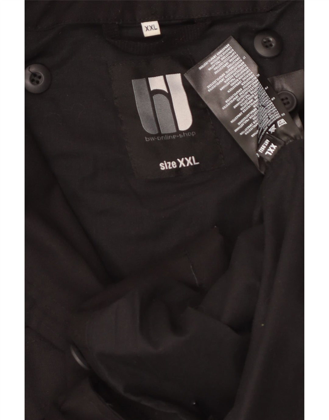 Jachetă vintage pentru bărbați, UK 44 2XL, poliester negru