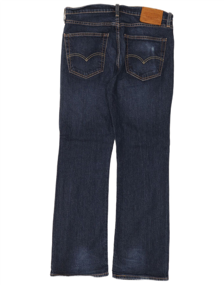 Blugi pentru bărbați Levi's 527 Bootcut W32 L30 Bumbac bleumarin