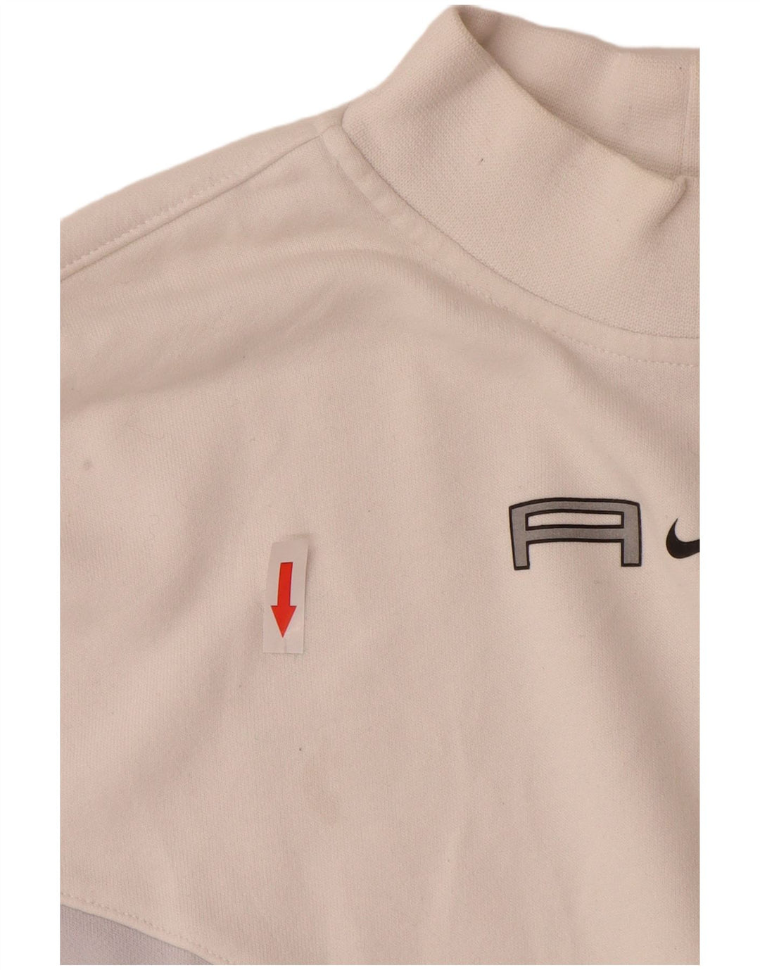 Pulover oversize Nike Crop pentru femei UK 14 Medium White Colorblock