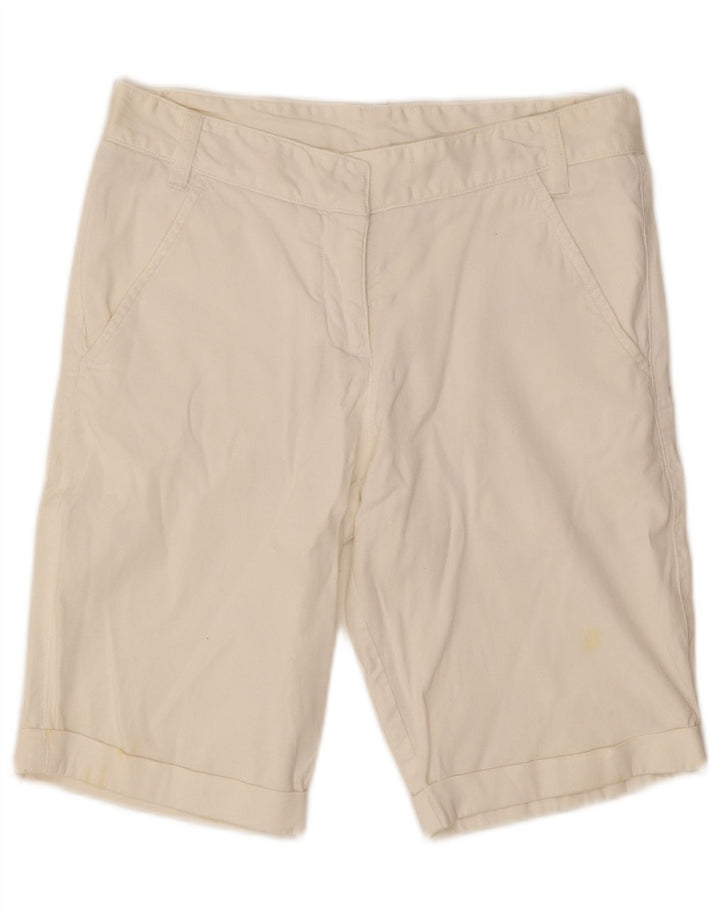 Pantaloni scurți chino pentru femei Kappa IT 42 Medium W30 Bumbac alb