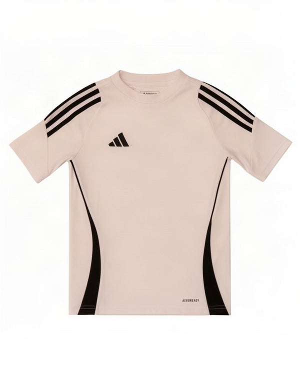 Tricou Adidas Aeroready pentru băieți Top 9-10 ani, alb, poliester color bloc