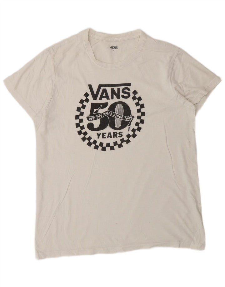 Tricou grafic Vans pentru bărbați Top mic alb