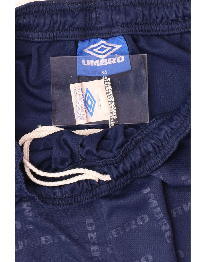 UMBRO Pantaloni scurți sport grafic pentru bărbați, mari, albastru, poliester