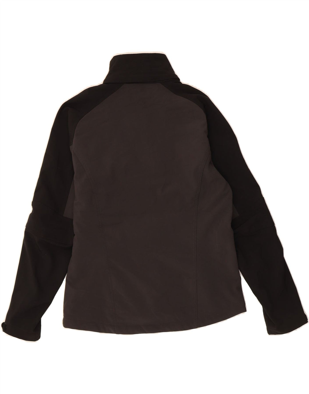 VINTAGE Womens Windbreaker Jacket UK 16 Large Black Colourblock Polyester Vintage Vintage and Second-Hand Vintage from Messina Hembry 