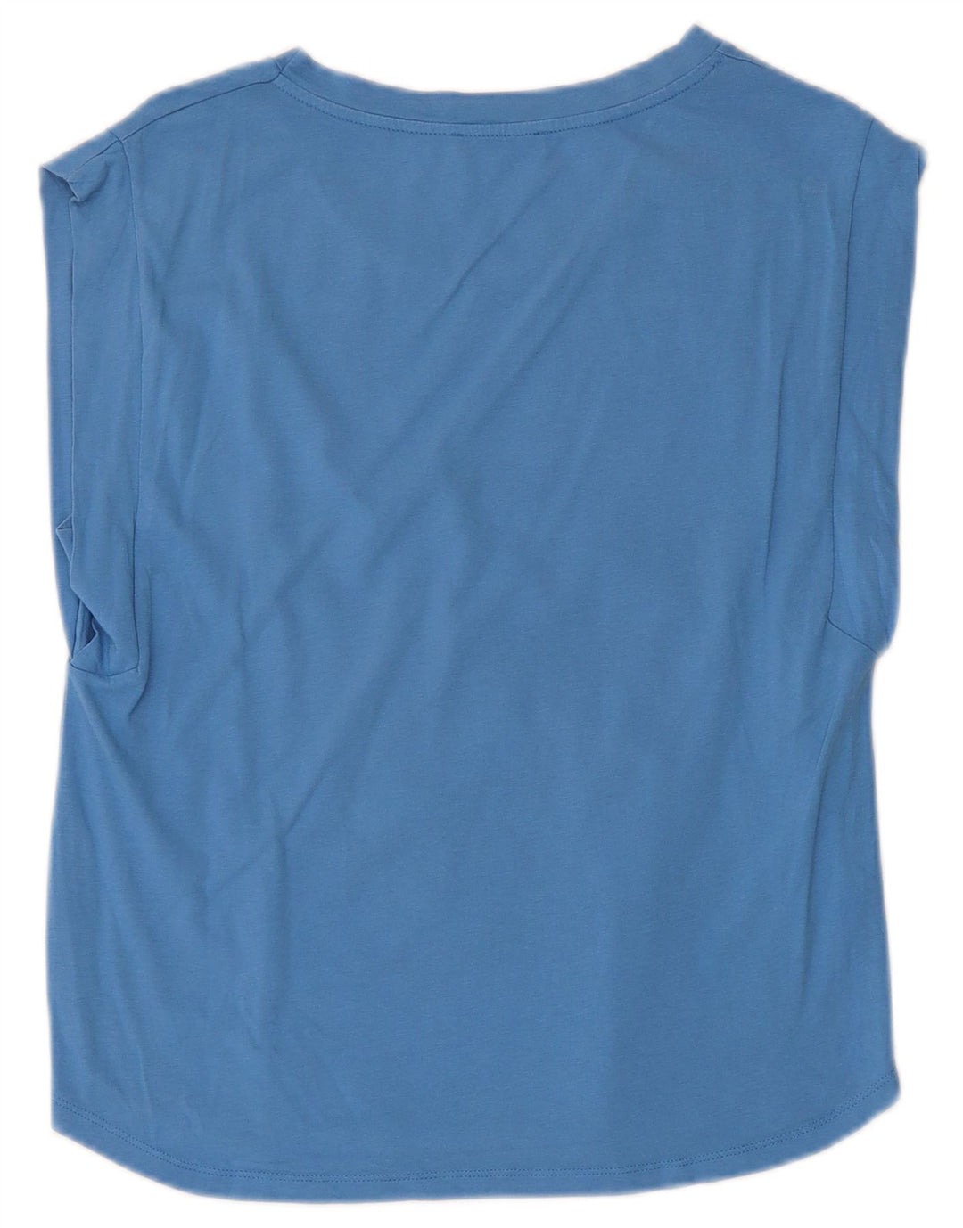 BENETTON Tricou Loose Fit Top UK 6 XS Bumbac albastru