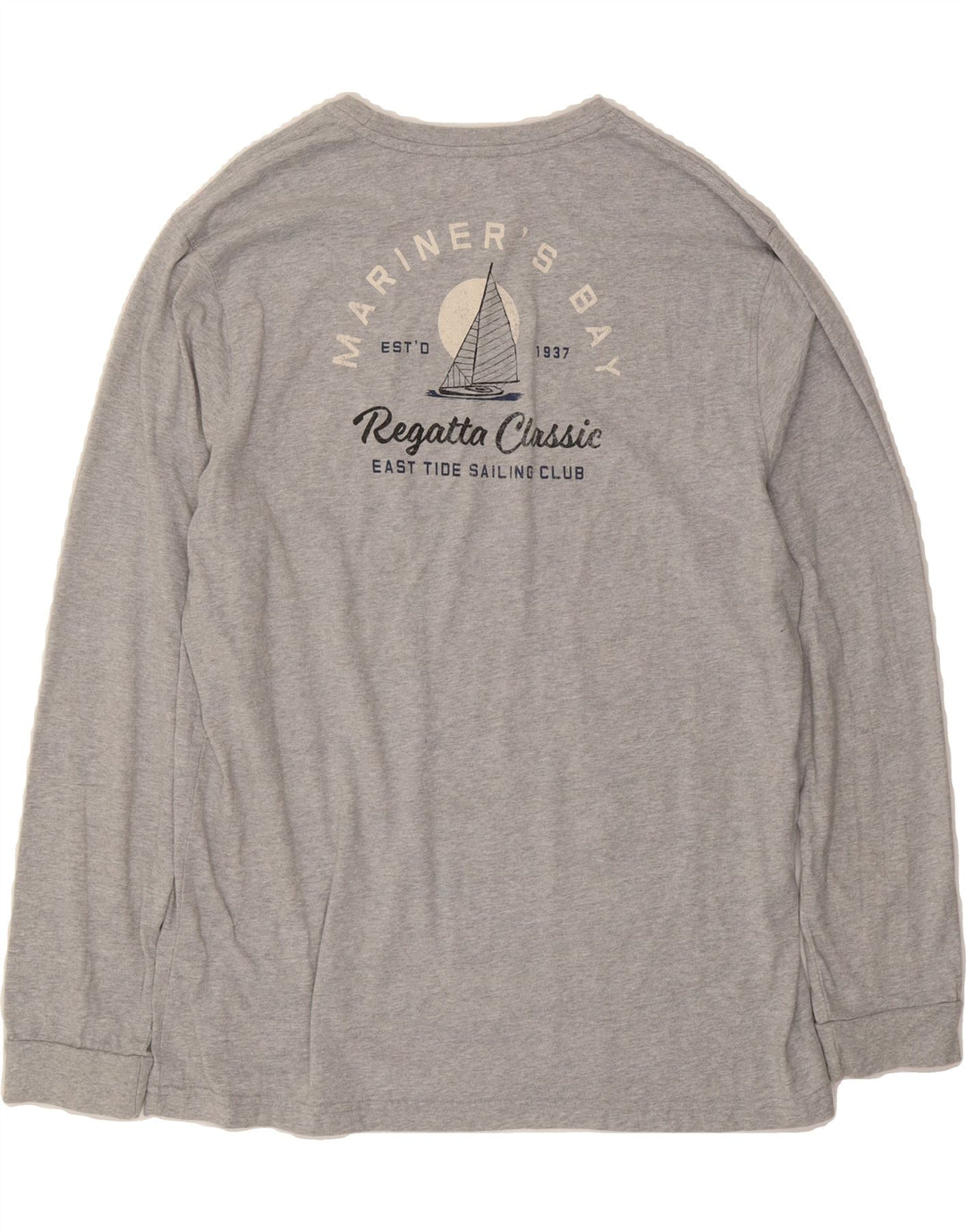 IZOD Mens Relaxed Classics Graphic Top Long Sleeve XL Grey Cotton Vintage Izod and Second-Hand Izod from Messina Hembry 