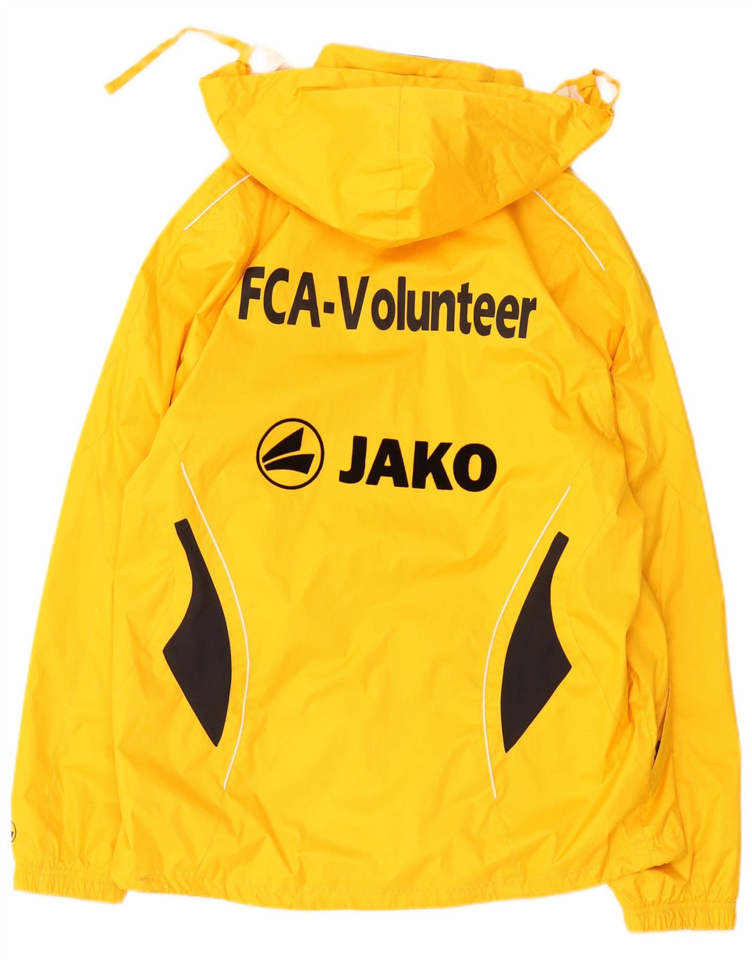 Jako pentru bărbați cu glugă de ploaie cu grafică UK 38 Medium Yellow Colorblock