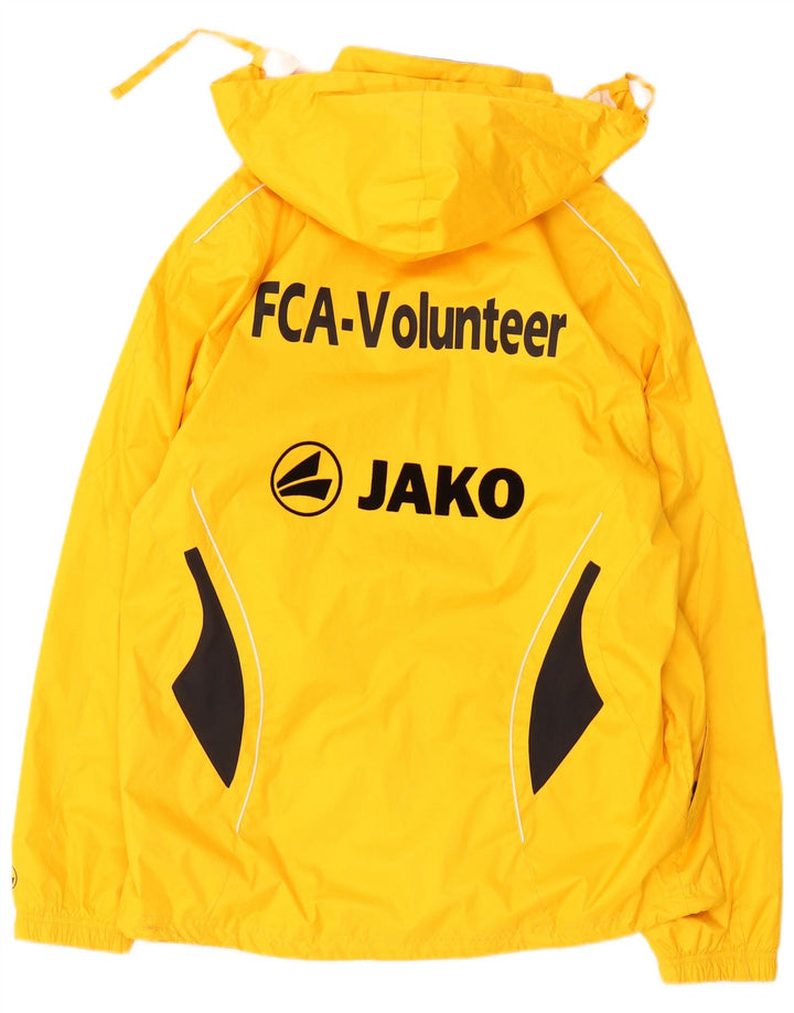 Jako pentru bărbați cu glugă de ploaie cu grafică UK 38 Medium Yellow Colorblock