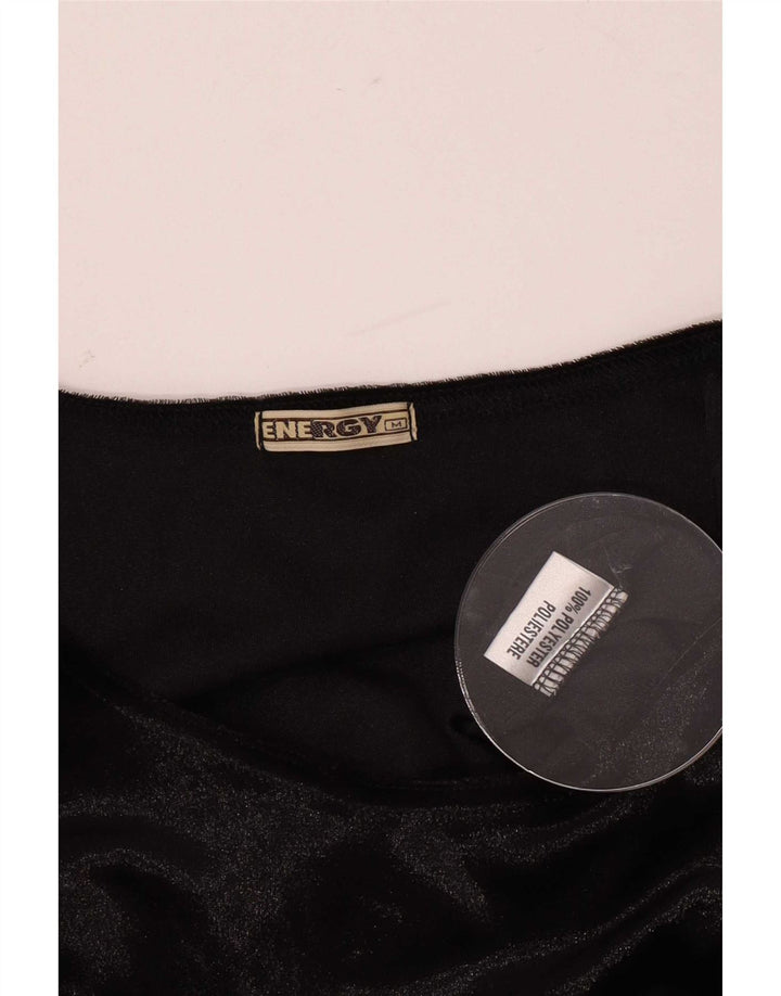 Vintage Womens Body UK 12 Medium Black Poliester