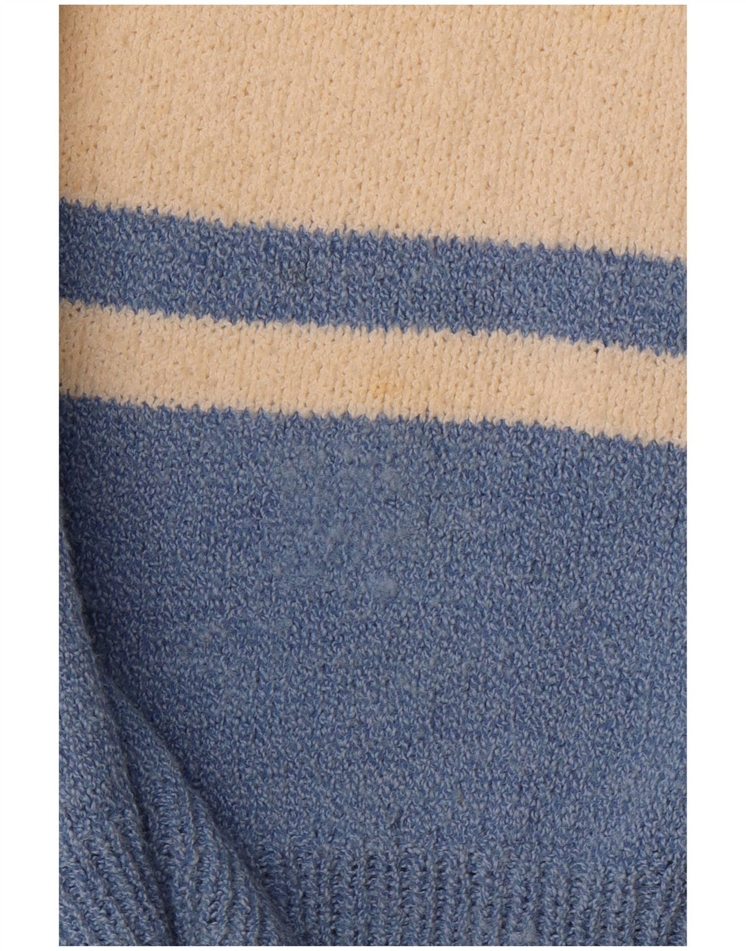 VINTAGE Pulover cu decolteu în V pentru bărbați, mare, albastru, color block