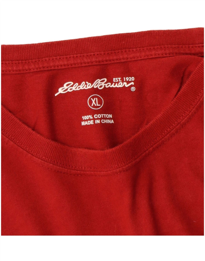 Tricou pentru bărbați Eddie Bauer Top XL Bumbac roșu