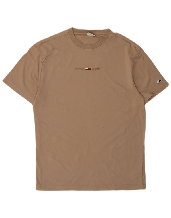 Tricou grafic Tommy Hilfiger pentru bărbați Top mic, bej, bumbac