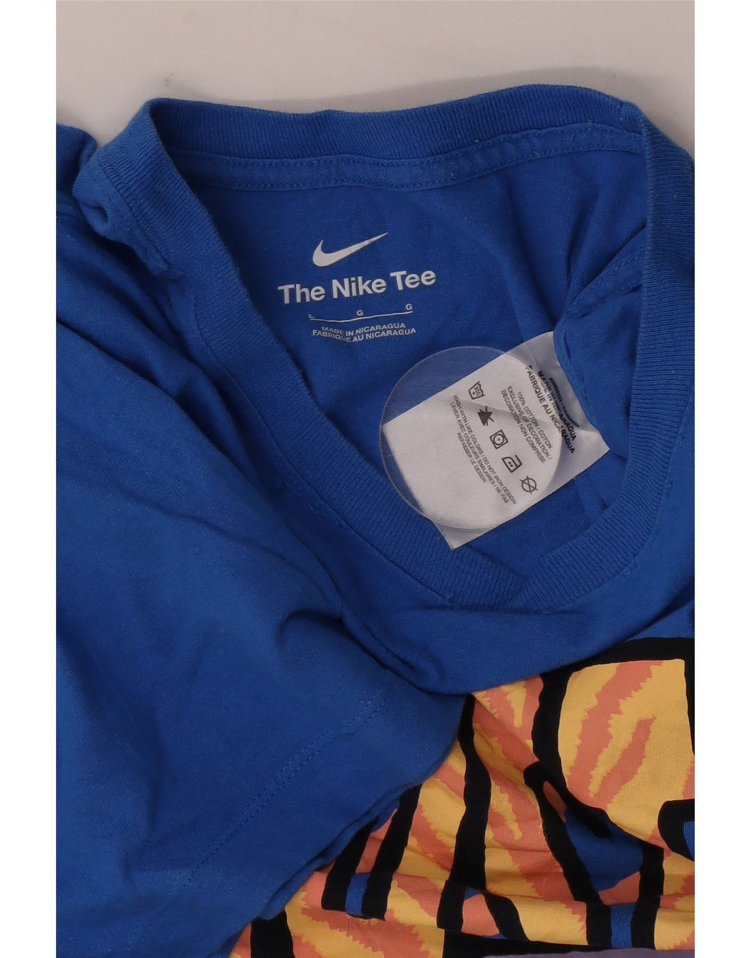 Tricou grafic Nike pentru bărbați Top mare, albastru, bumbac
