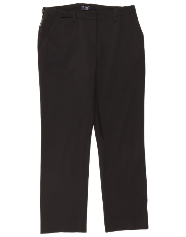 Pantaloni drepti Armani pentru femei L30 L29 Poliester negru