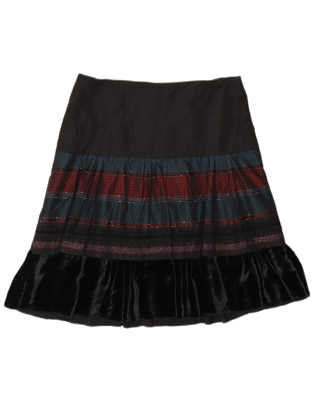 Fustă A-Line pentru femei Benetton W30 Medium Black Dunge