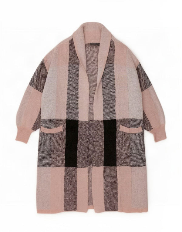 Pulover cardigan cu paragate cu autograf pentru femei Marks & Spencer UK 16, mare, roz