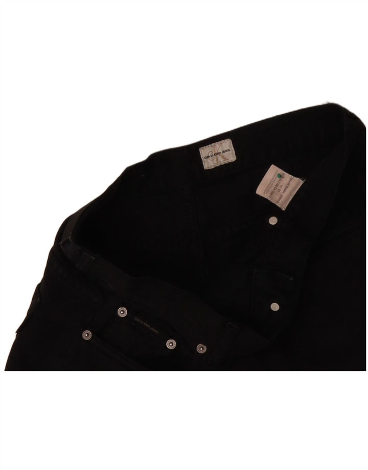 Pantaloni scurți din denim pentru bărbați CALVIN KLEIN W31 bumbac mediu negru