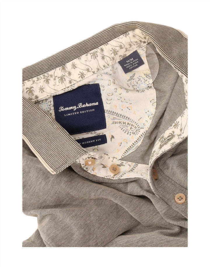 Tricou polo Tommy Bahama pentru bărbați, cu croiala modernă, din bumbac gri mediu