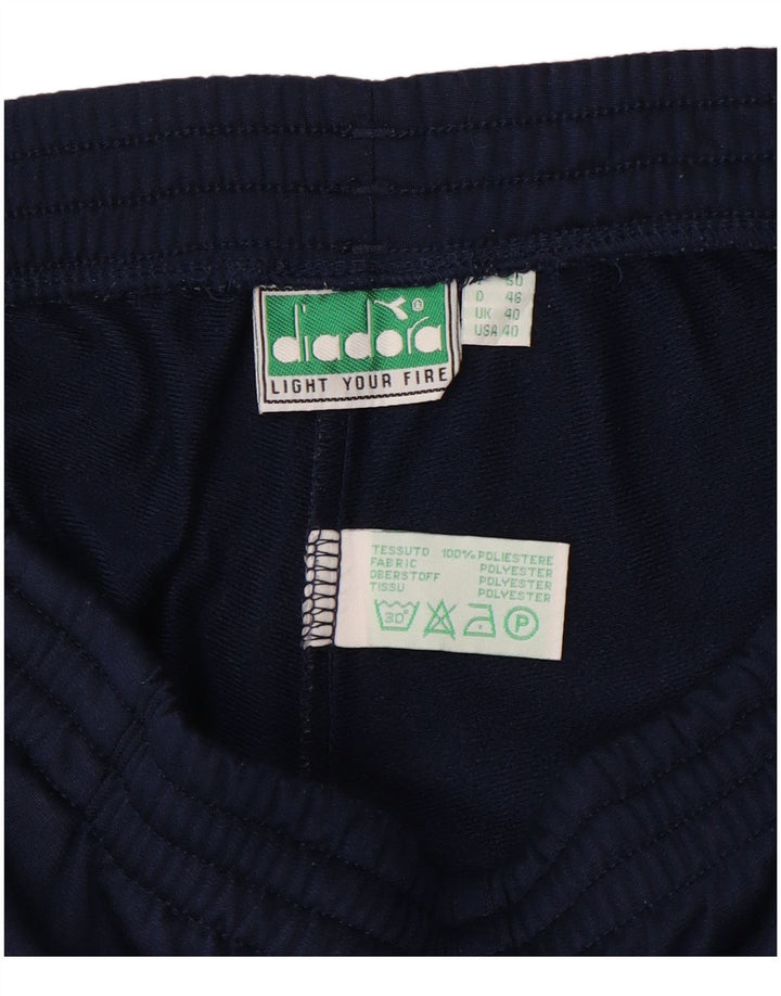 Pantaloni de trening Diadora pentru bărbați, poliester, mediu, bleumarin, sport