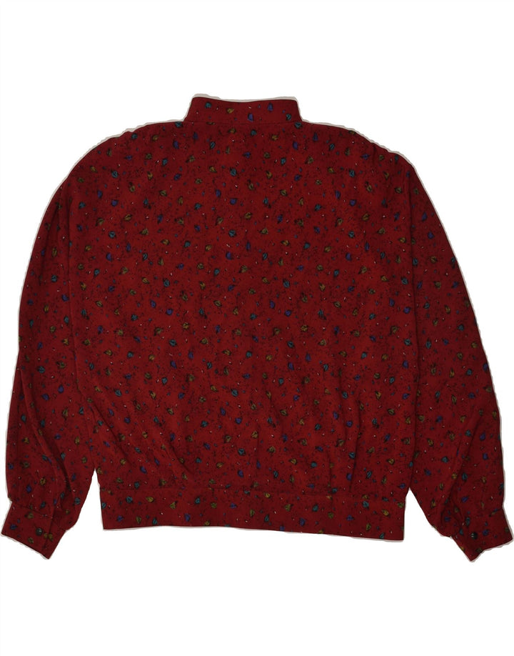 JORG PETERSON Womens Abstract Pattern Shirt EU 44 XL Red Viscose | Vintage Jorg Peterson | Thrift | Second-Hand Jorg Peterson | Used Clothing | Messina Hembry 