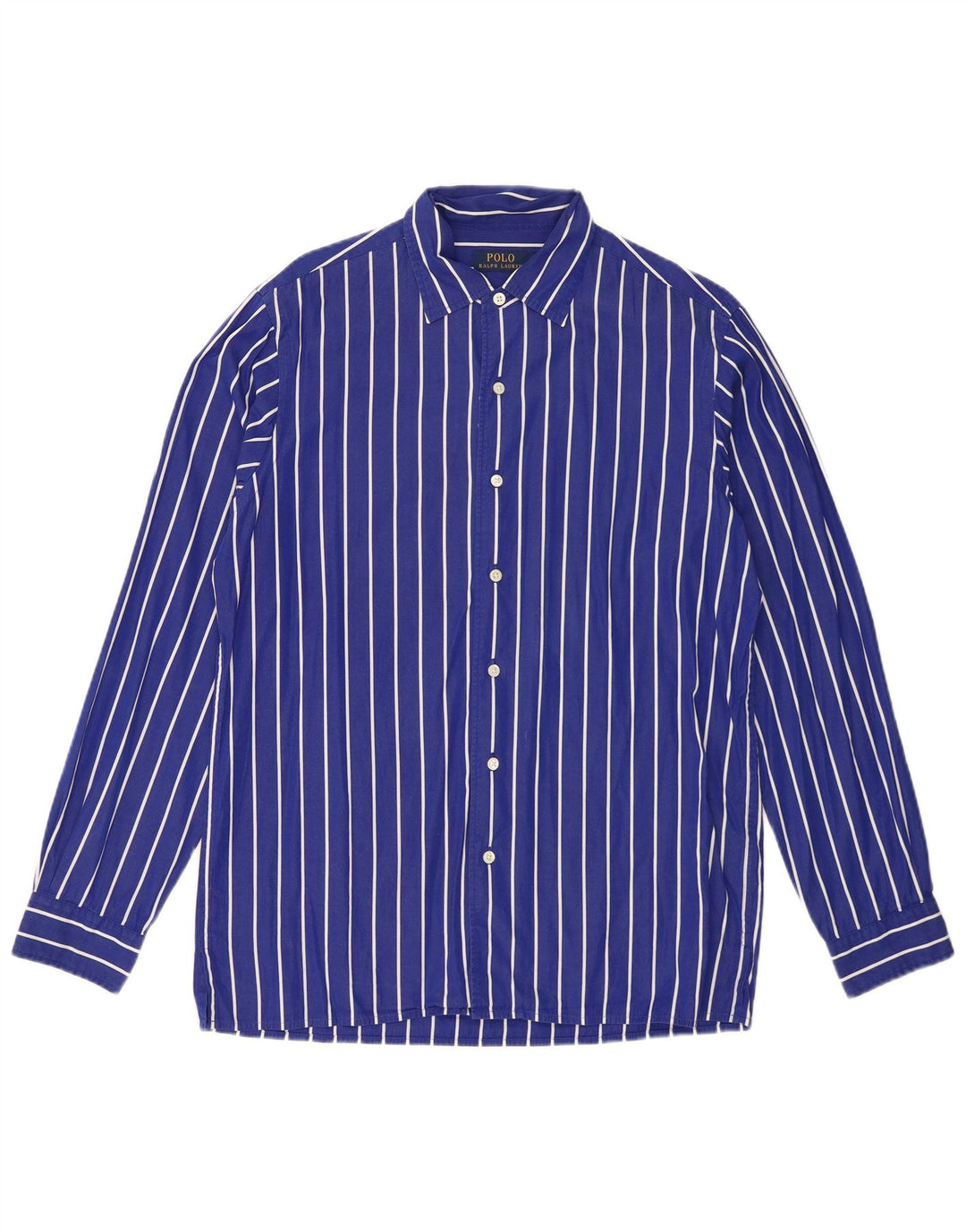Cămașă Polo Ralph Lauren pentru bărbați, bumbac cu dungi albastre medii
