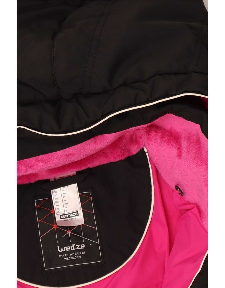 Wed'Ze Jachetă căptușită cu glugă pentru femei UK 10 Small Black