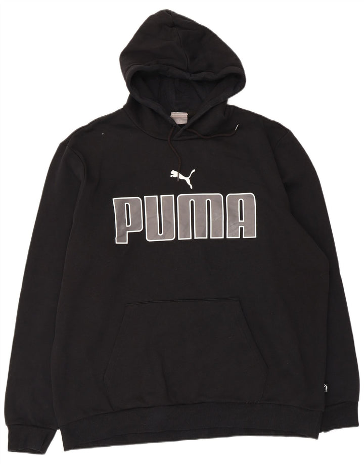 Pulover pentru bărbați Puma Graphic Hoodie 2XL, bumbac negru